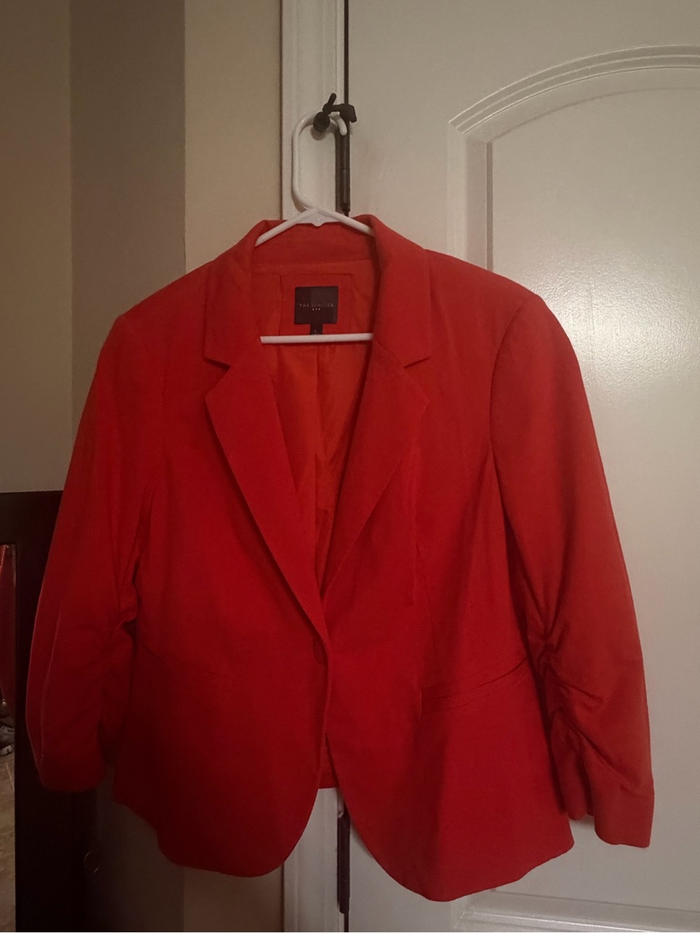 The Limited Women's Reddish Orange Single-Button Blazer